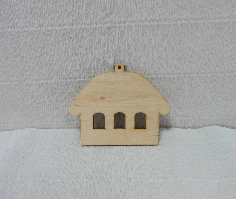 

Подвеска Домик-4, 8см