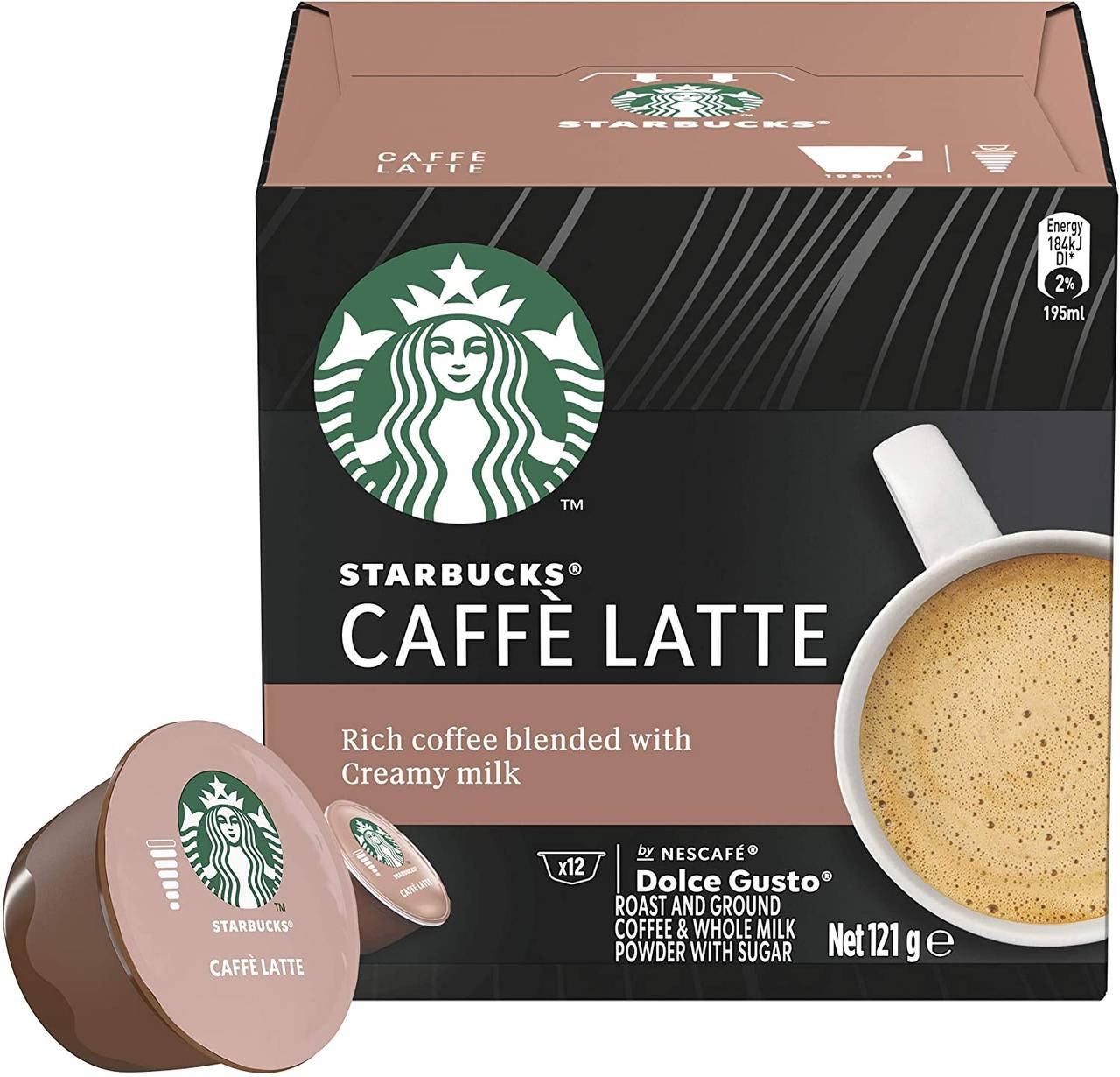 

Кава в капсулах Starbucks NESCAFE Dolce Gusto AU LAIT CAFFE LATTE