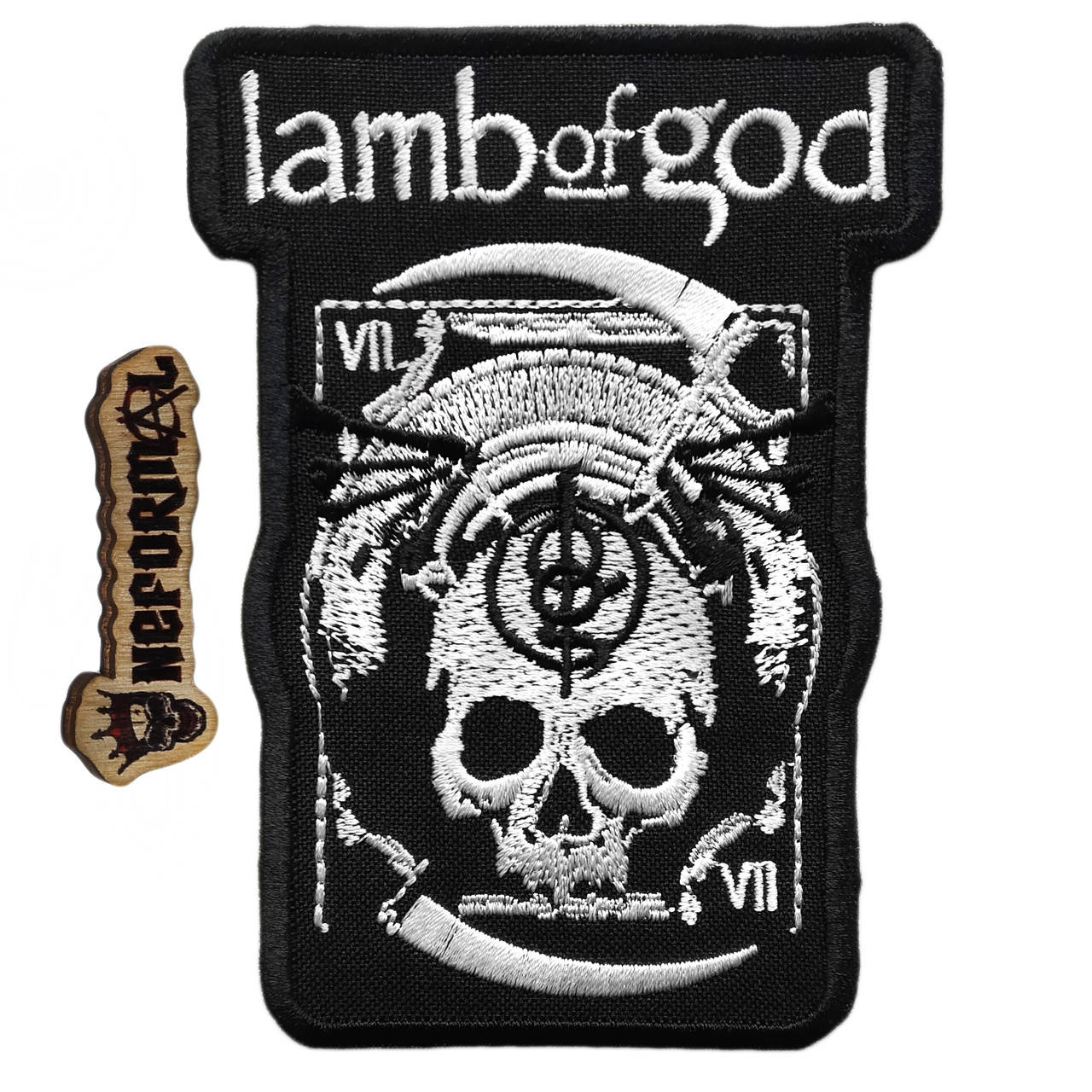 

Нашивка Lamb of God 8х11 см., Черный