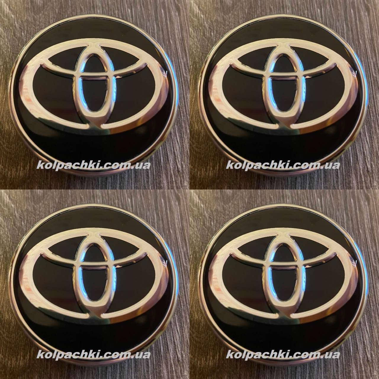 

Колпачки c логотипом Toyota 53 мм 50 мм черные