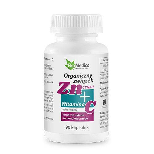 

Цинк+Витамин C (Zn + vitamin C) для иммунитета 90 капсул, Ekamed