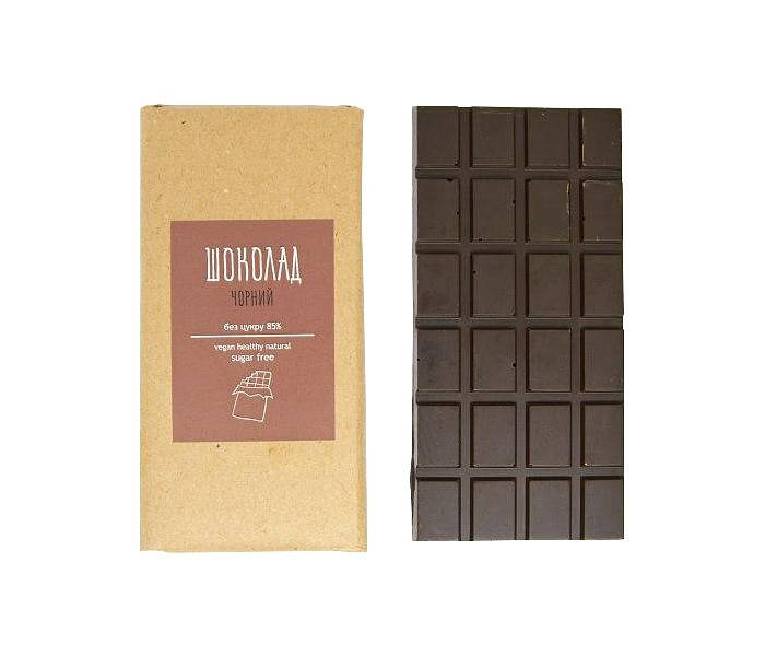 

Шоколад черный без сахара 85%, 90г, Choven Choco