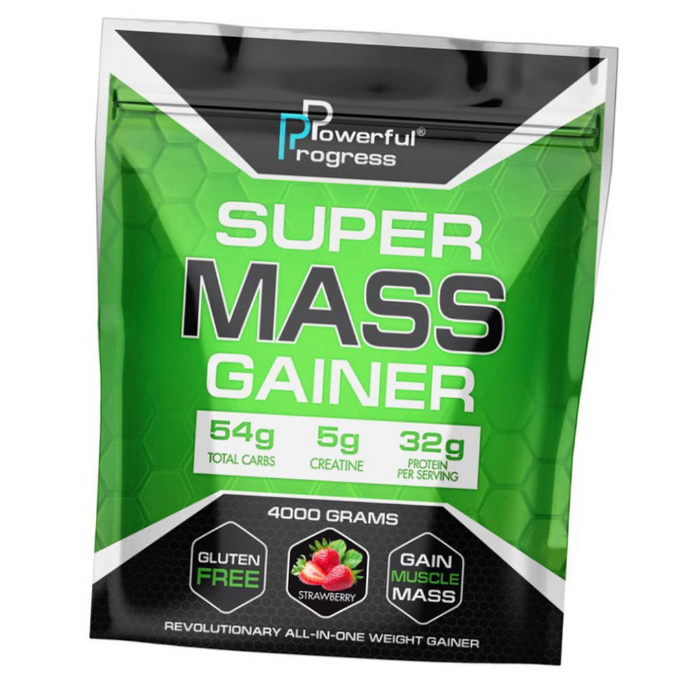 

Высокоуглеводный гейнер для набора массы Powerful Progress Super Mass Gainer 4 кг