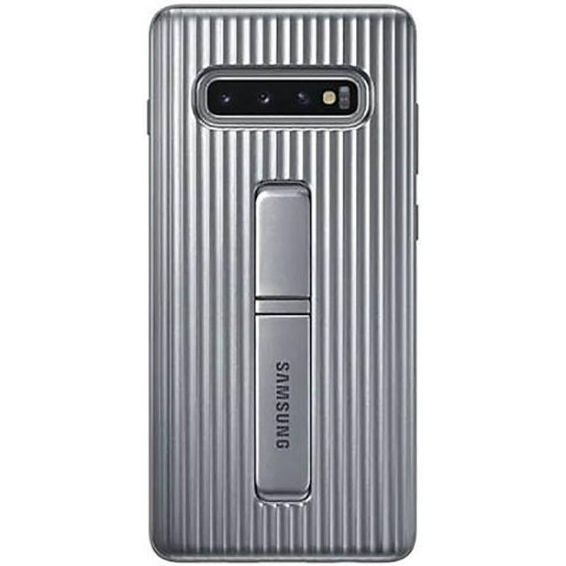 

Оригинальный чехол Samsung Protective Standing Cover Silver для Galaxy S10 Plus SM-G975, Серый