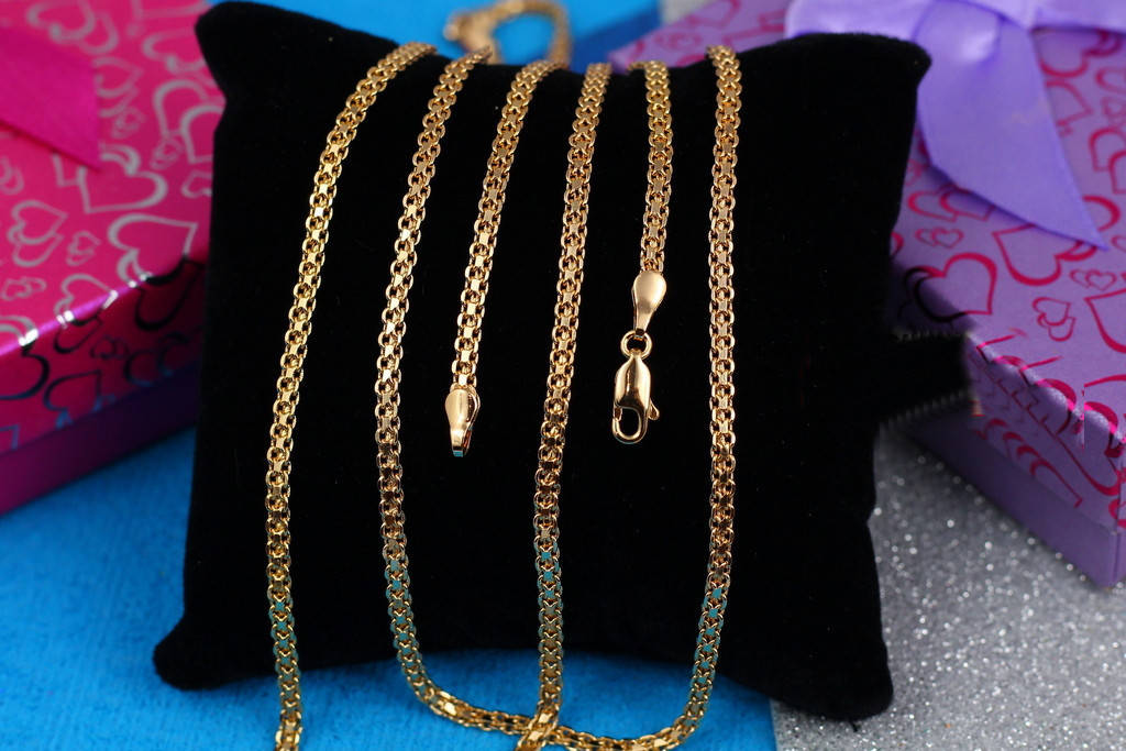 

Цепь Xuping Jewelry бисмарк 60 см 3 мм золотистая