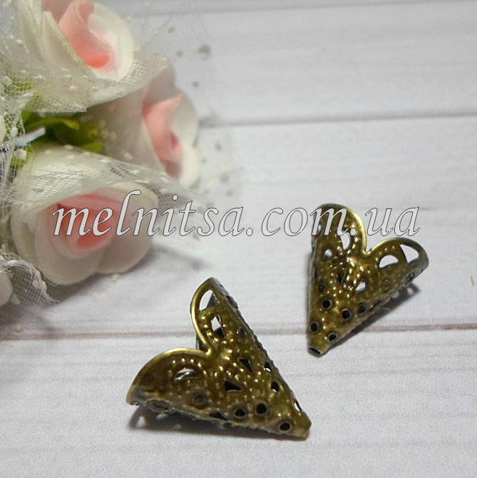 

Концевик-колпачек "Конус", 1,7 см, античная бронза, 2 шт.