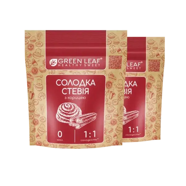 

Green Leaf Сладкая Стевия с корицей 1:1 100 г