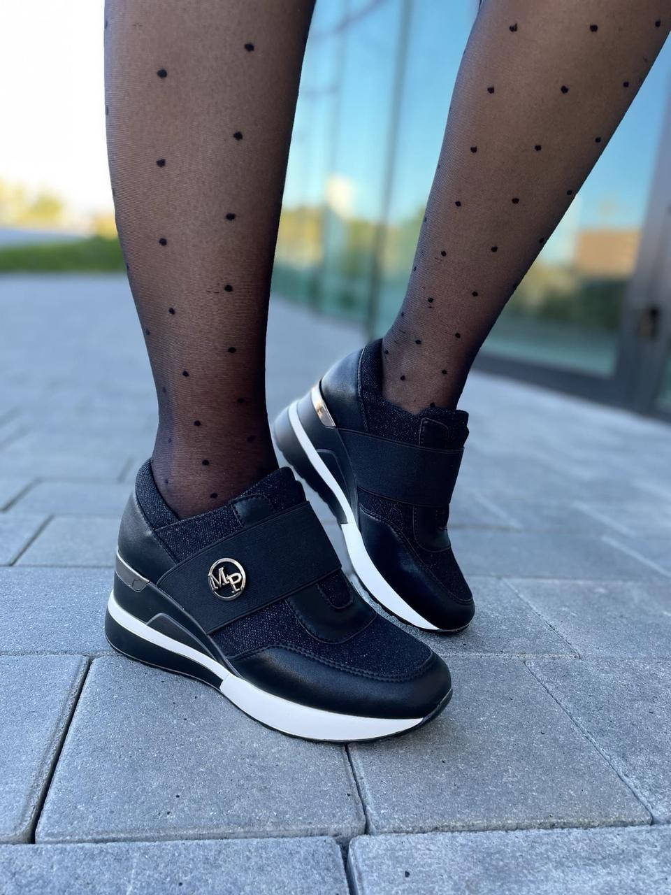 

Сникерсы женские STILLI 109-1 чёрные (весна-осень эко-кожа+текстиль) 39, Черный