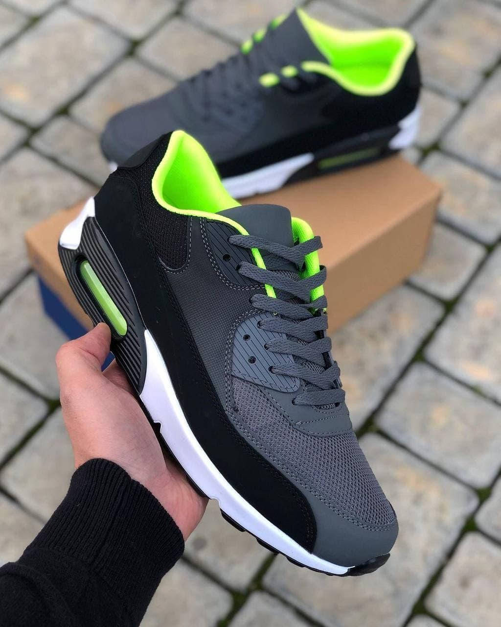 

Кроссовки текстиль Nike Airmax серые, Серый