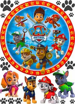 

Вафельная картинка Щенячий патруль А4