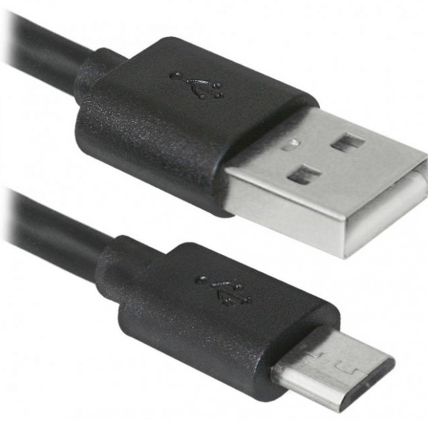 

Кабель провод шнур USB - micro USB длина 20 см microUSB микро ЮСБ Черный