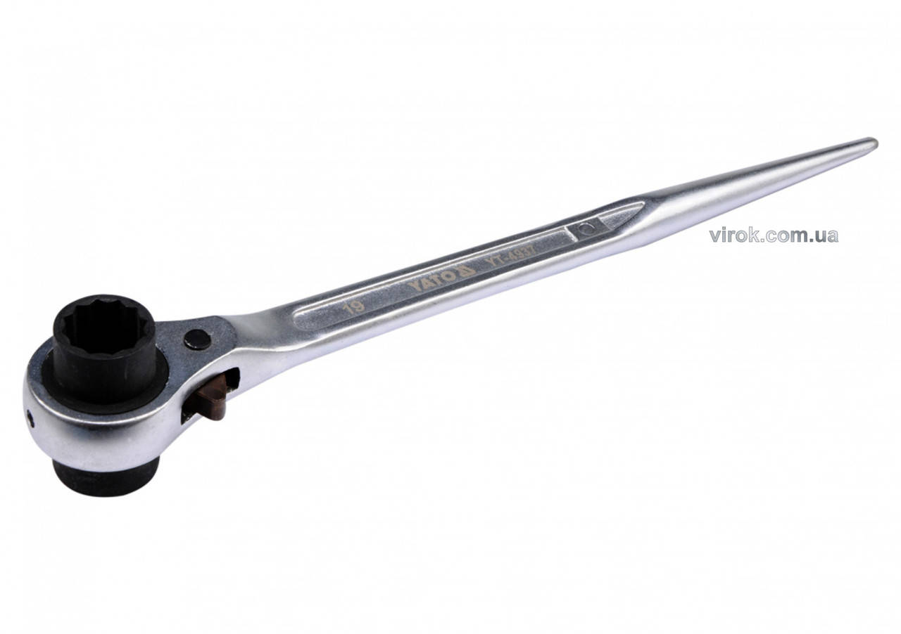 

Ключ торцевой с трещоткой YATO 19 x 22 мм 315 мм YT-4937