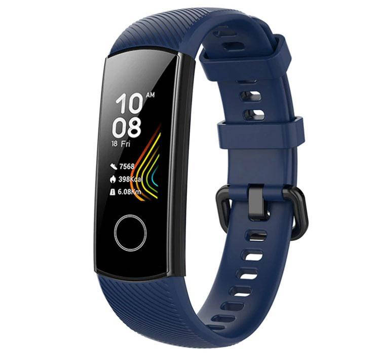 

Силиконовый ремешок Primo для фитнес-браслета Huawei Honor Band 4 / 5 - Dark Blue