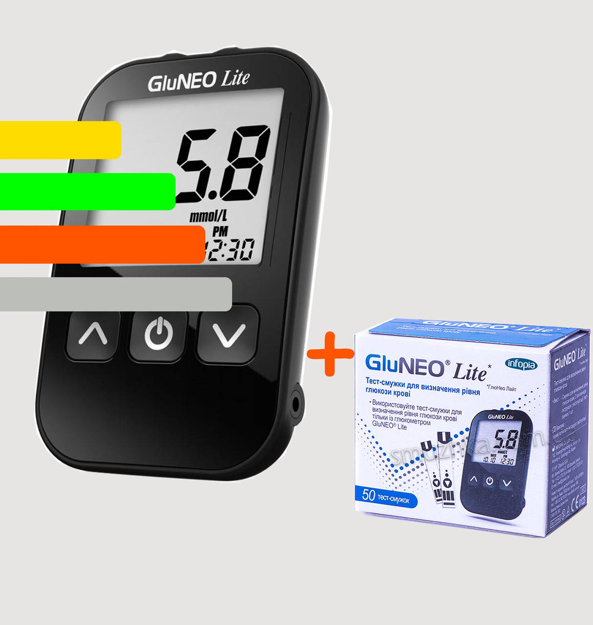 

Глюкометр GluNEO Lite - ГлюНЕО лайт+60 тест-полосок