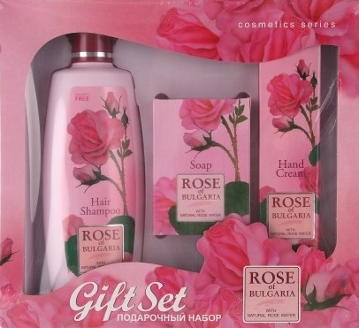 

Комплект подарочный Биофреш Rose of Bulgaria (шампунь 330 мл, мыло 100гр,крем для рук 75 мл)