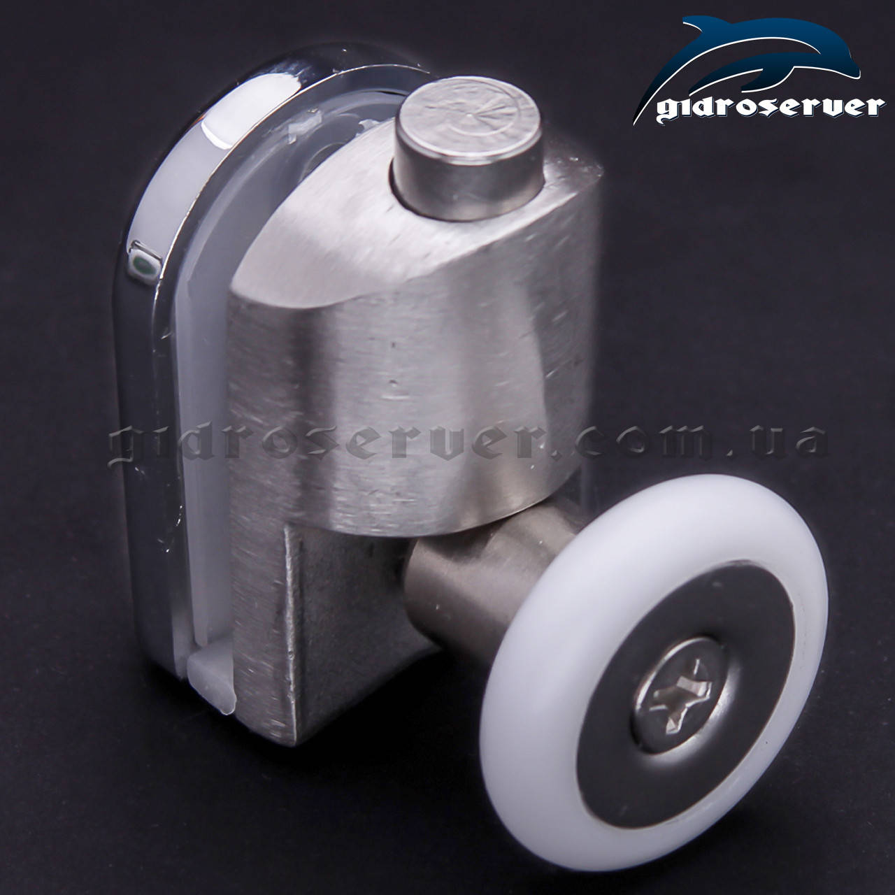 

Ролик для стеклянной двери душевой кабины и гидробокса N-44A из нержавеющей стали SUS304., Серый