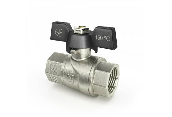 

Кран шаровий RAFTEC DN25 (1") вв, Черный