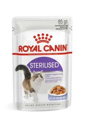 

Royal Canin Sterilised в желе 85г*12шт- паучи для стерилизованных кошек старше 1 года