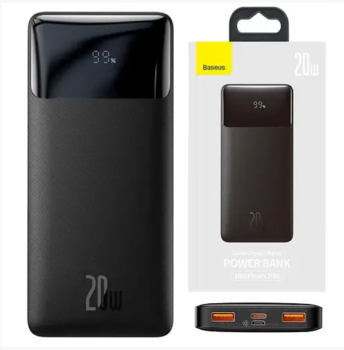 

Повербанк, PowerBank портативный аккумулятор Baseus Bipow PPDML-L01 10000mAh 20W
