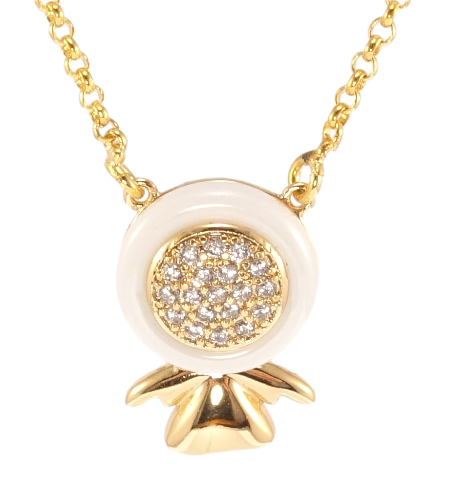 

Подвеска на цепочке Xuping Позолота 18K "Эскимос с белой керамикой" длина 44-48см х 1мм