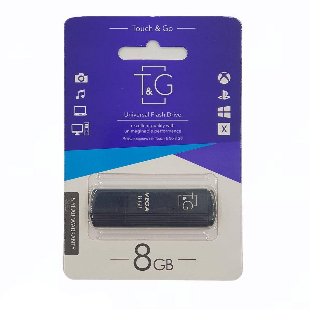

Флеш-накопитель T&G 121 8GB Vega series Black, Черный