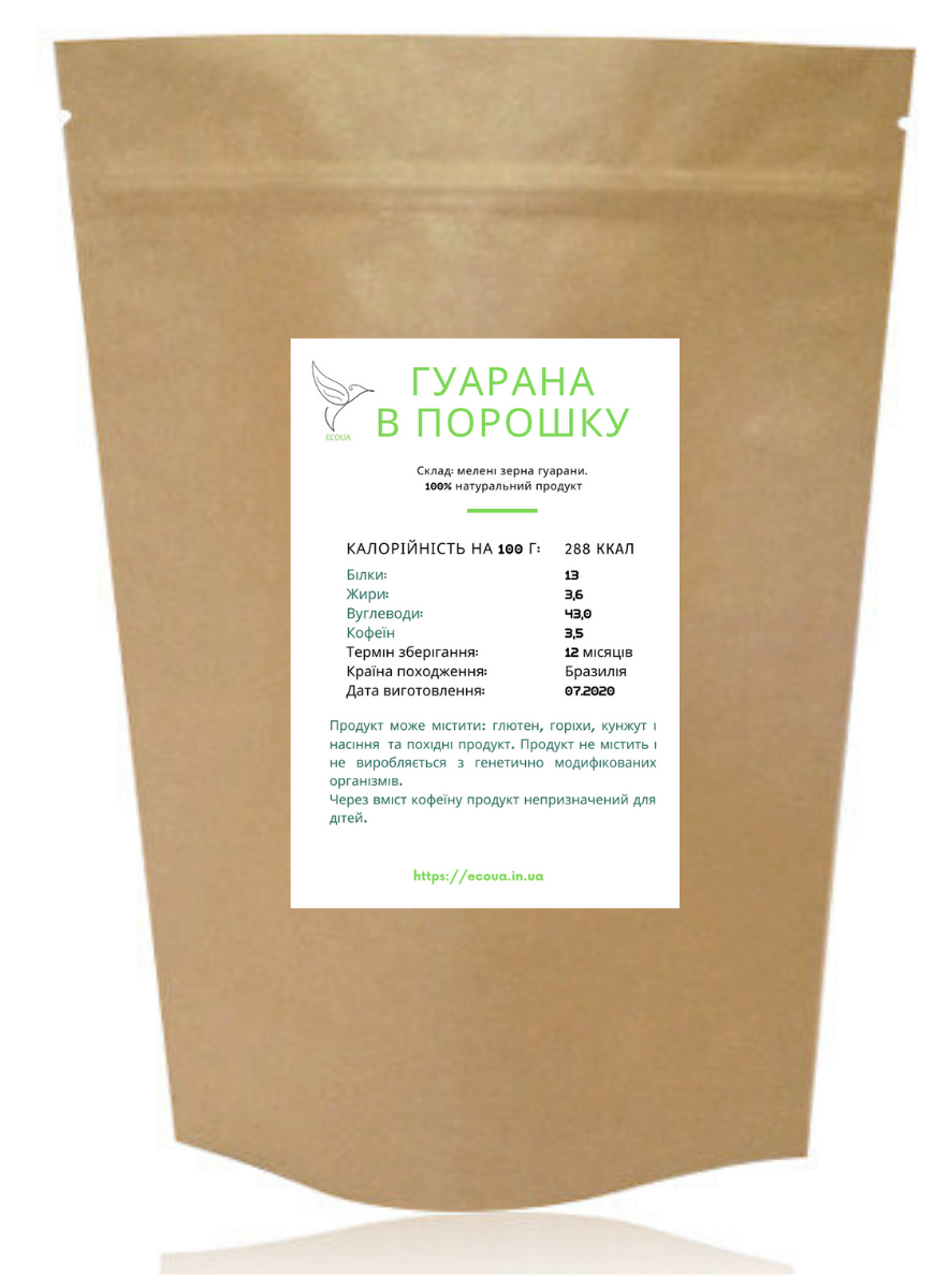 

Порошок гуараны - 100 г