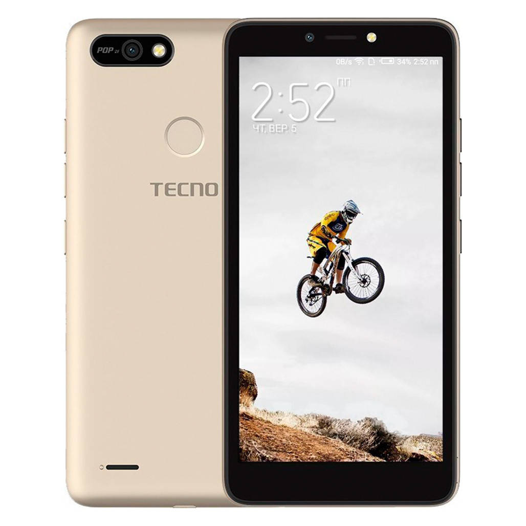 

Смартфон Tecno POP 2F B1G 1/16GB Gold (4895180766008) UA-UCRF [64664]