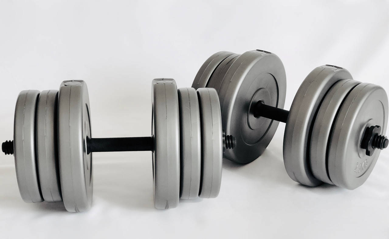 

Гантели 2х20кг GREY, Серый