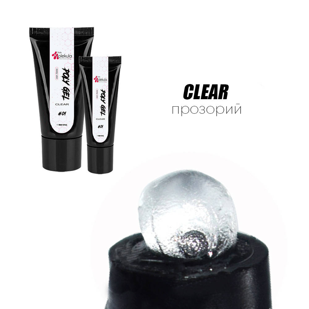 

Molekula Полигель Nails 15ml CLEAR прозрачный