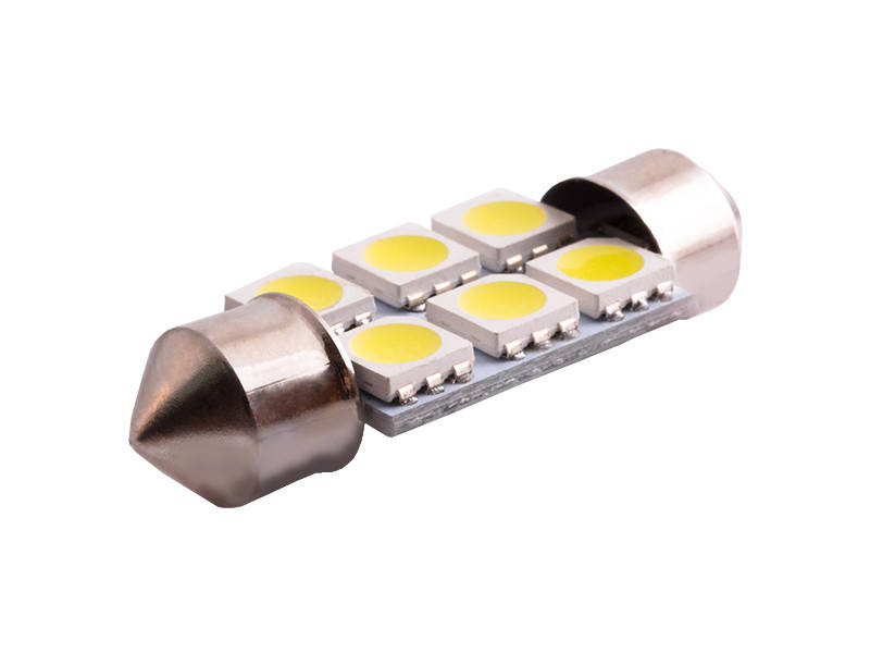 

Светодиодная автолампа C5W SV8.5 12В 36мм SMD5050-6led белый