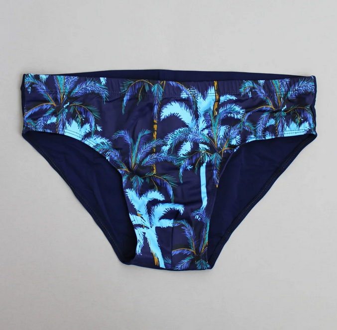 

Мужские купальные плавки с принтом пальмы размер 50-58 56