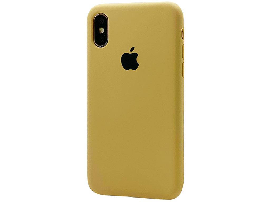 

Чехол Case soft touch iP X/Xs (28) dark yellow, Желтый