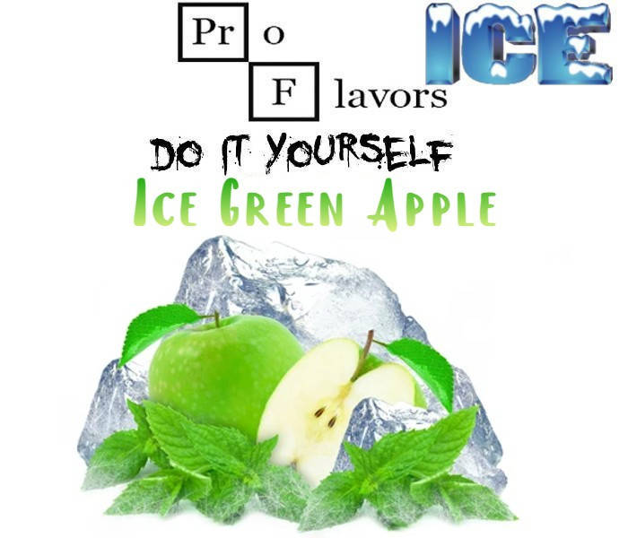 

Набор для замеса жидкости Pro Flavors Ice Green Apple 100 мл. 70/30, 1.5 мг/мл