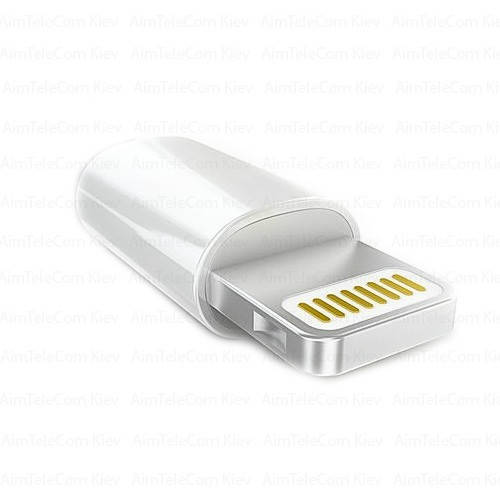 

Штекер iPhone 6 (lightning), под шнур, белый