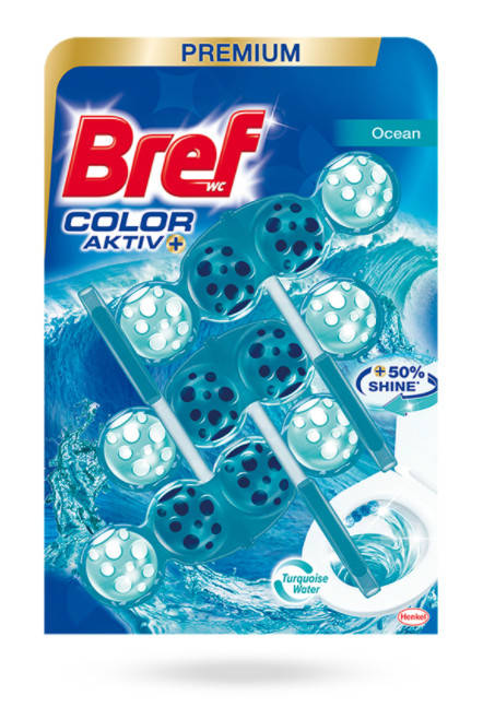 

Туалетный блок Bref Цветная вода Океан 3*50г