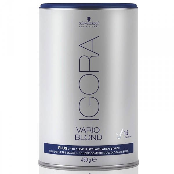 

Беспылевой осветляющий порошок Блонд Плюс SCHWARZKOPF Igora Vario Blond Plus 450 г