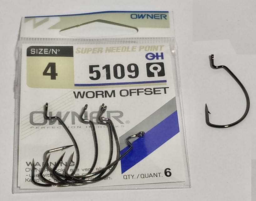 

Крючок Офсетный 5109 Owner Worm Offset 1/0