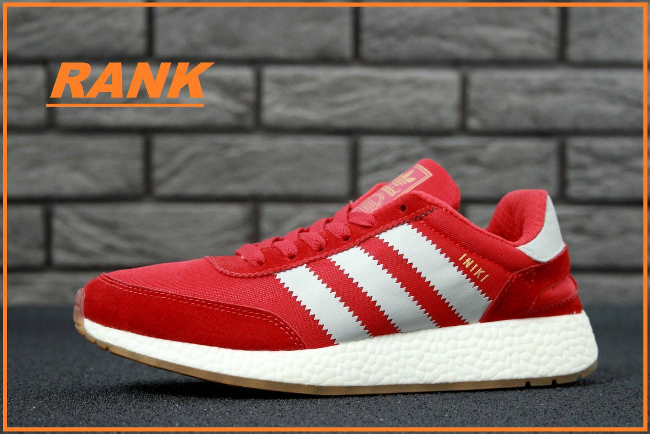 

Кроссовки мужские Adidas Iniki Runner Red в стиле Адидас Иники красные 43, Красный