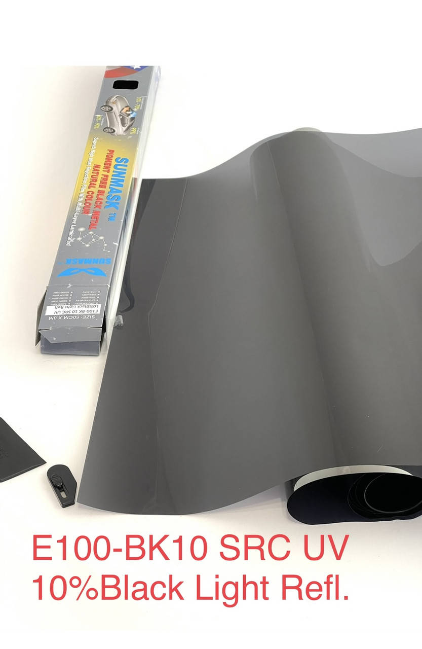 

10%Black Light Refl 100смх3м металлизированная тонировка на авто, Черный