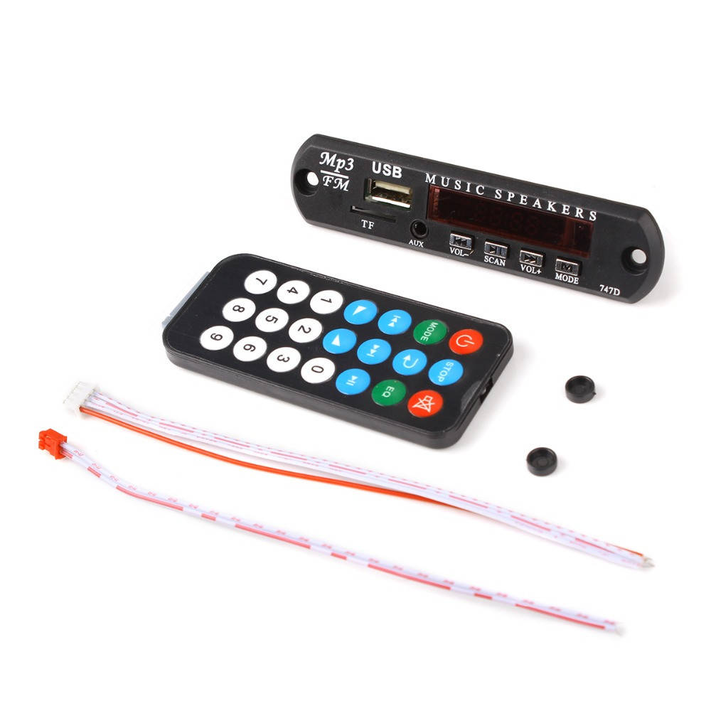 

Встраиваемый MP3 плеер, FM модуль USB microSD, 12В