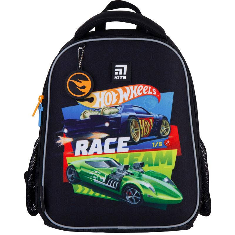 

Рюкзак школьный каркасный Kite Education Hot Wheels HW21-555S, Черный