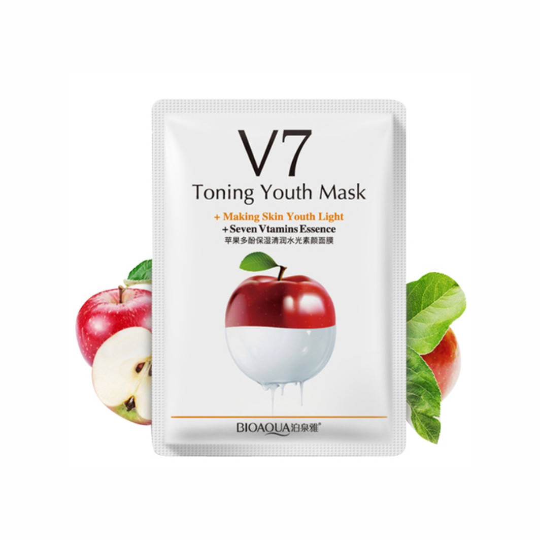 

Маска с экстрактом яблока Bioaqua Toning Youth Mask V7 Apple