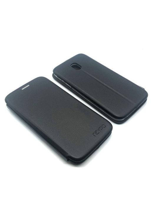 

Чехол - накладка Samsung J330 \ Чехол книга для Samsung J3 2017 \ Чехол книга для Samsung J330 черный цвет