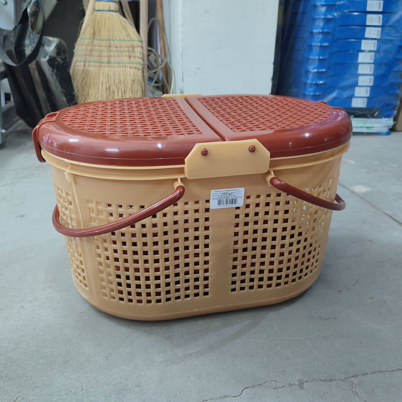 

Корзина переноска для кота 260 * 320 * 460 Корзина для пикника, Бежевый