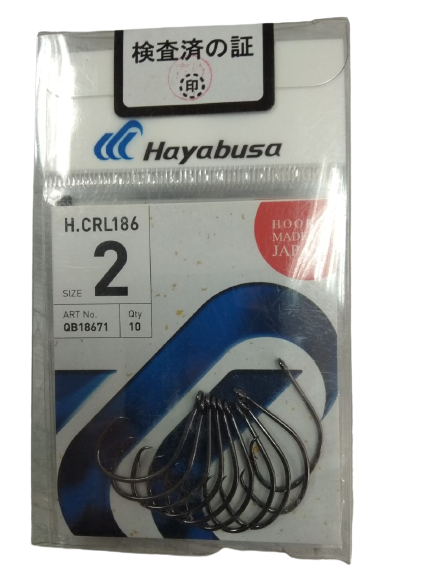

Крючки рыболовные Hayabusa H.CRL186 №2 набор 10шт.