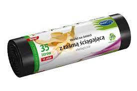

Пакеты для мусора экологичные с ручками для затяжки 35л 15шт Stella
