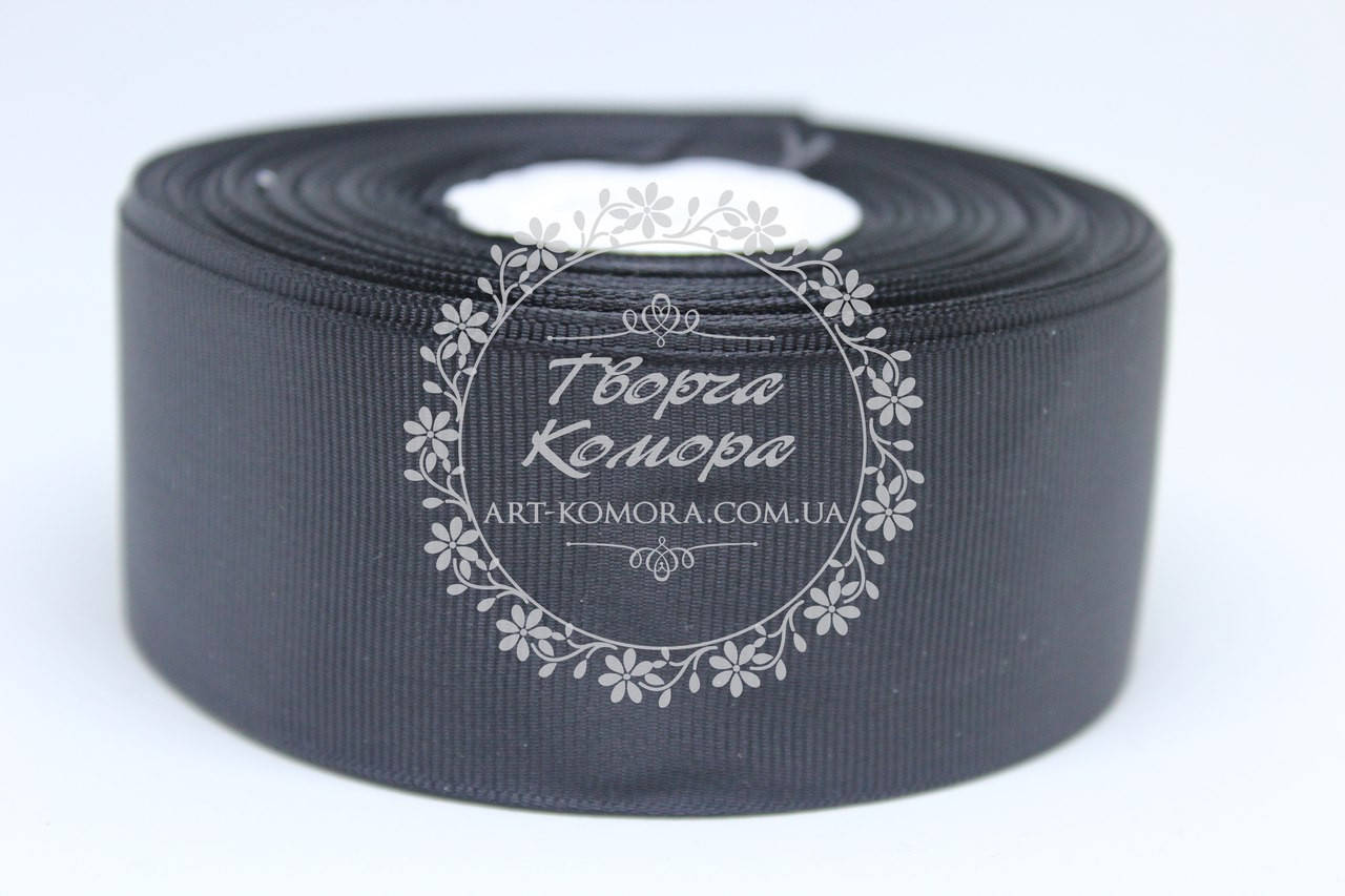 

Репсовая лента 4 см, черная