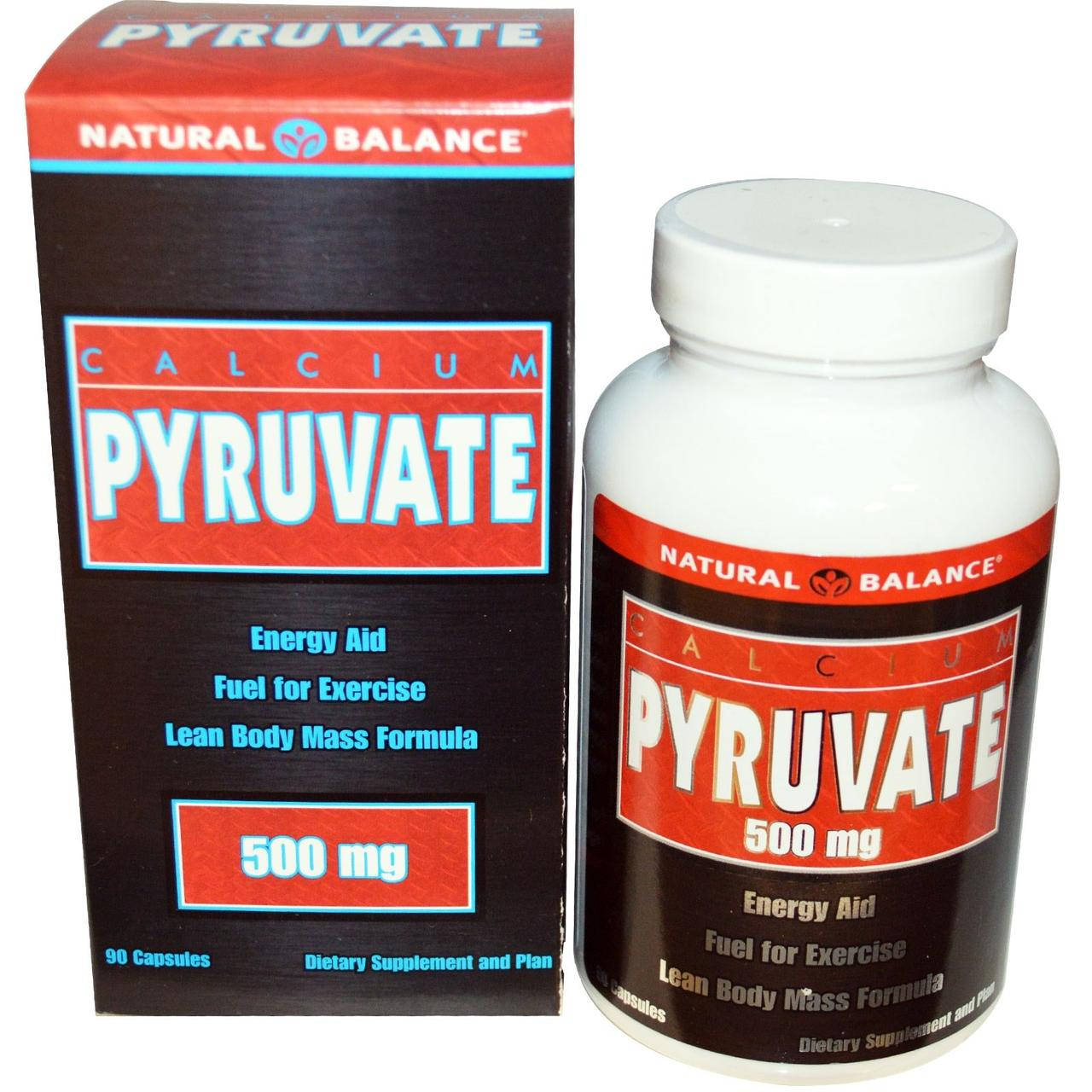 

Natural Balance, Пируват кальция, 500 мг, 90 капсул