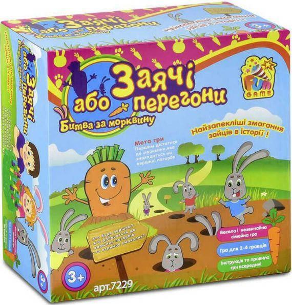 

Настольная игра "Битва за морковку или Заячьи гонки", Fun Game, 7229