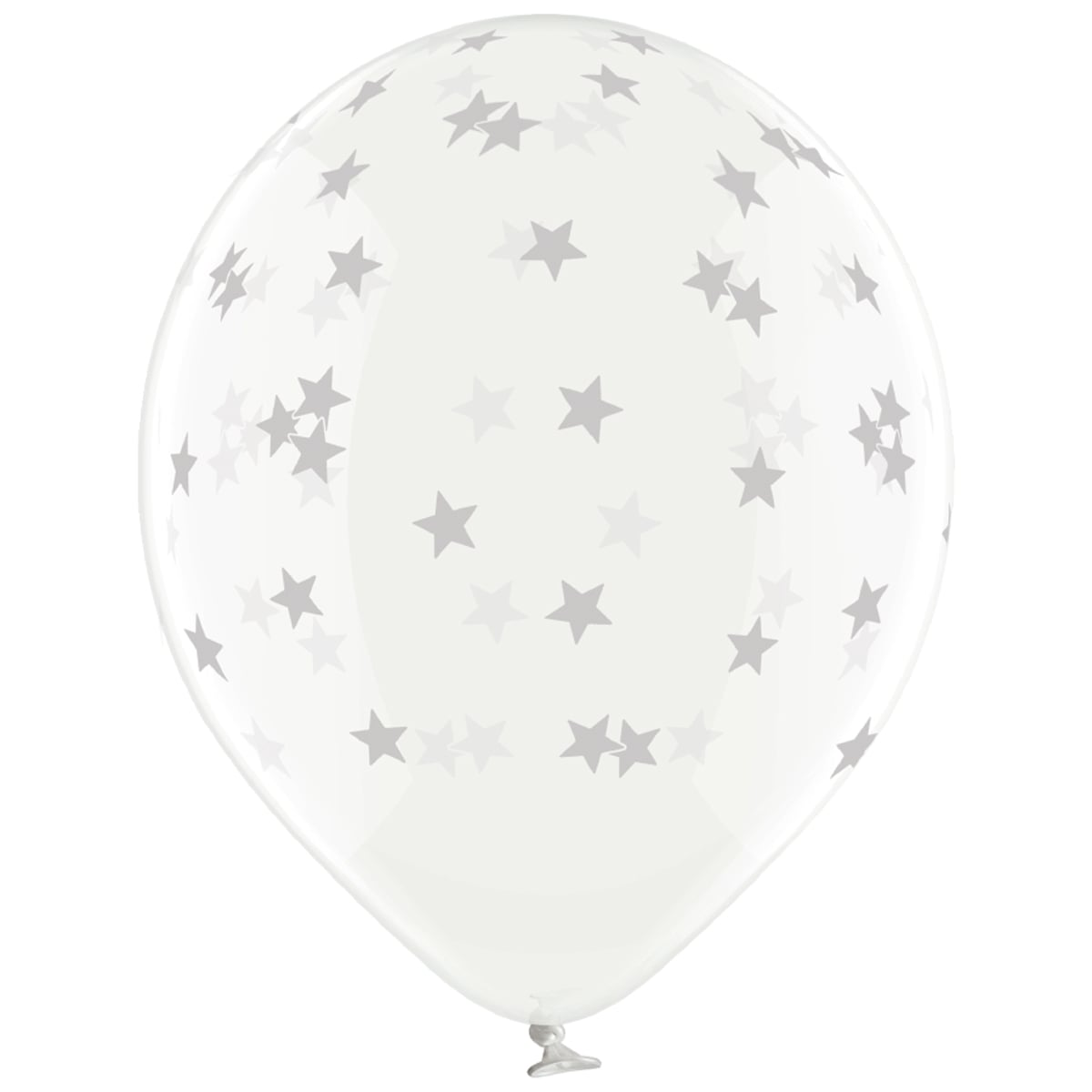 

Латексный шарик BELBAL 12"(30 см) Звезды маленькие серебристые, Персиковый